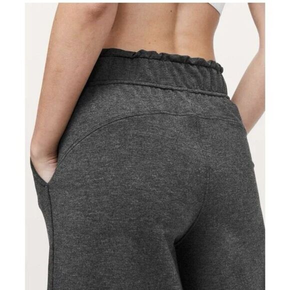 Lululemon Wide Leg Hello Sunday Crop Pants Heathered Mod Black Gray Women’s 6 - Picture 3 of 11